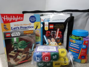 Photo of the contents of a Phonics Kit