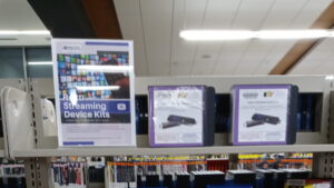 Photo of roku streaming device kits available at the library