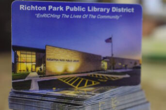 Stack of Richton Park Library Cards